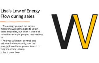 Energy flow during sales